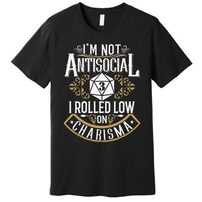 Funny Antisocial Funny Nerdy Gamer Premium T-Shirt