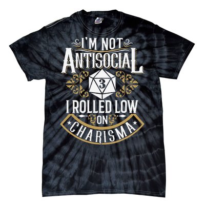 Funny Antisocial Funny Nerdy Gamer Tie-Dye T-Shirt