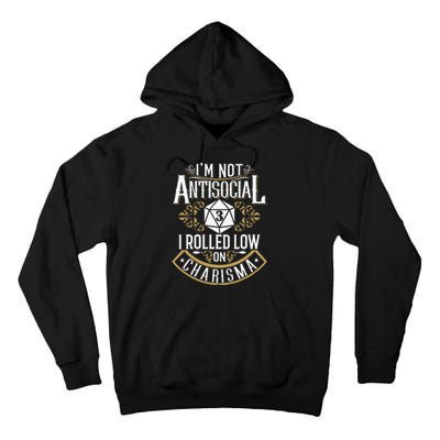 Funny Antisocial Funny Nerdy Gamer Tall Hoodie