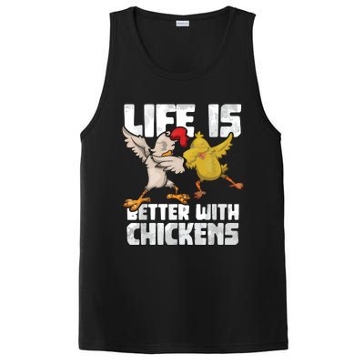 Funny Animal Farmer Dabbing Rooster Dab Hen Chicken PosiCharge Competitor Tank