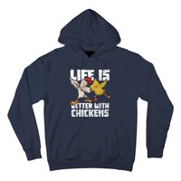 Funny Animal Farmer Dabbing Rooster Dab Hen Chicken Hoodie