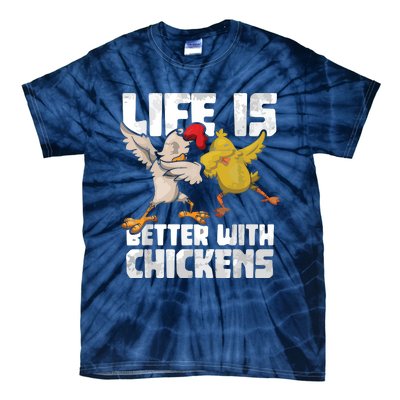 Funny Animal Farmer Dabbing Rooster Dab Hen Chicken Tie-Dye T-Shirt