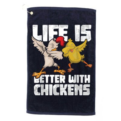 Funny Animal Farmer Dabbing Rooster Dab Hen Chicken Golf Towel