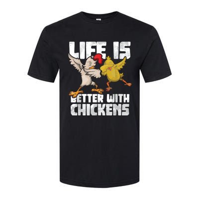 Funny Animal Farmer Dabbing Rooster Dab Hen Chicken Softstyle® CVC T-Shirt