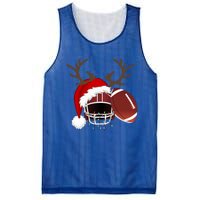 Funny American Football Reindeer Santa Hat Christmas Holiday Gift Mesh Reversible Basketball Jersey Tank