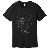 Fairycore Aesthetic Fairy Core Grunge Mushroom Moon Fairies Premium T-Shirt