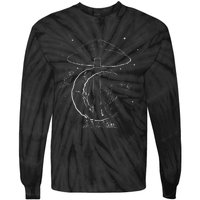 Fairycore Aesthetic Fairy Core Grunge Mushroom Moon Fairies Tie-Dye Long Sleeve Shirt