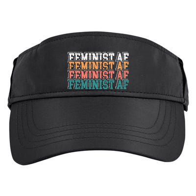 Feminist Af Feminism Empowert Proud Feminist Gift Adult Drive Performance Visor