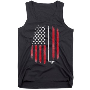 Funny American Flag Golf For Golfer Tank Top