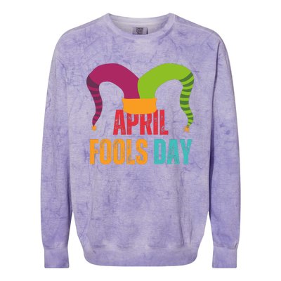 Funny April Fools Day Colorblast Crewneck Sweatshirt