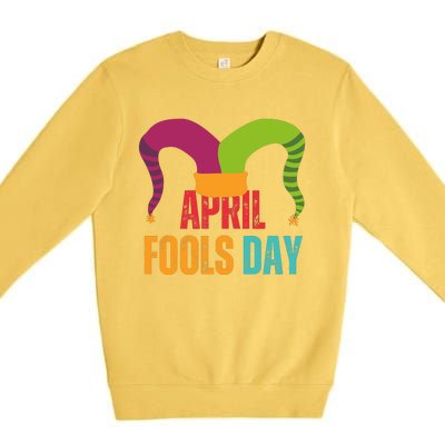 Funny April Fools Day Premium Crewneck Sweatshirt