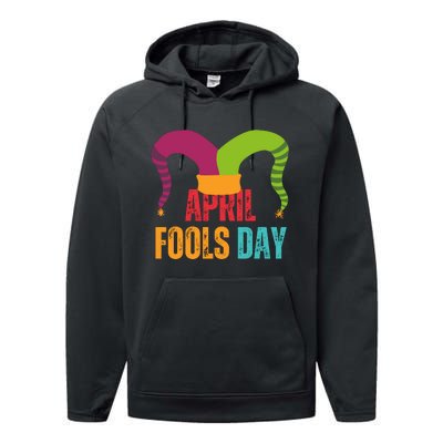 Funny April Fools Day Performance Fleece Hoodie