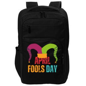 Funny April Fools Day Impact Tech Backpack