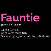 Fauntie Auntie Funny Aunt Gift Favorite Tee Drawstring Bag