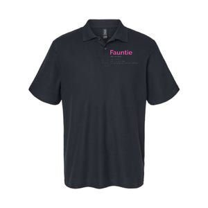 Fauntie Auntie Funny Aunt Gift Favorite Tee Softstyle Adult Sport Polo