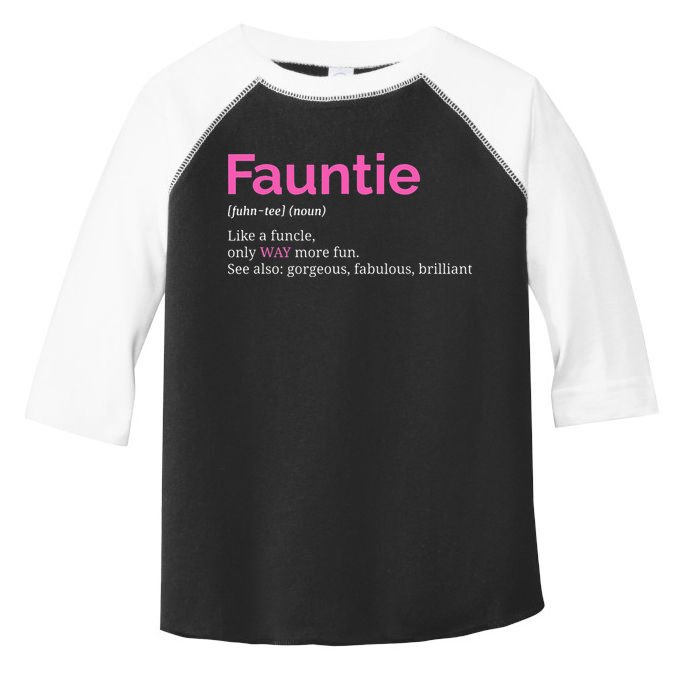 Fauntie Auntie Funny Aunt Gift Favorite Tee Toddler Fine Jersey T-Shirt