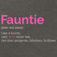 Fauntie Auntie Funny Aunt Gift Favorite Tee Cotton Canvas Backpack