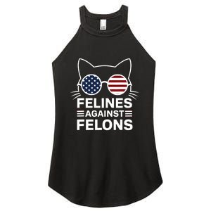 Felines Against Felons Us Flag Sunglasses Cat Felines Against Felons Women's Perfect Tri Rocker Tank