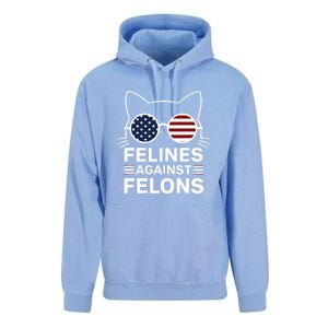 Felines Against Felons Us Flag Sunglasses Cat Felines Against Felons Unisex Surf Hoodie