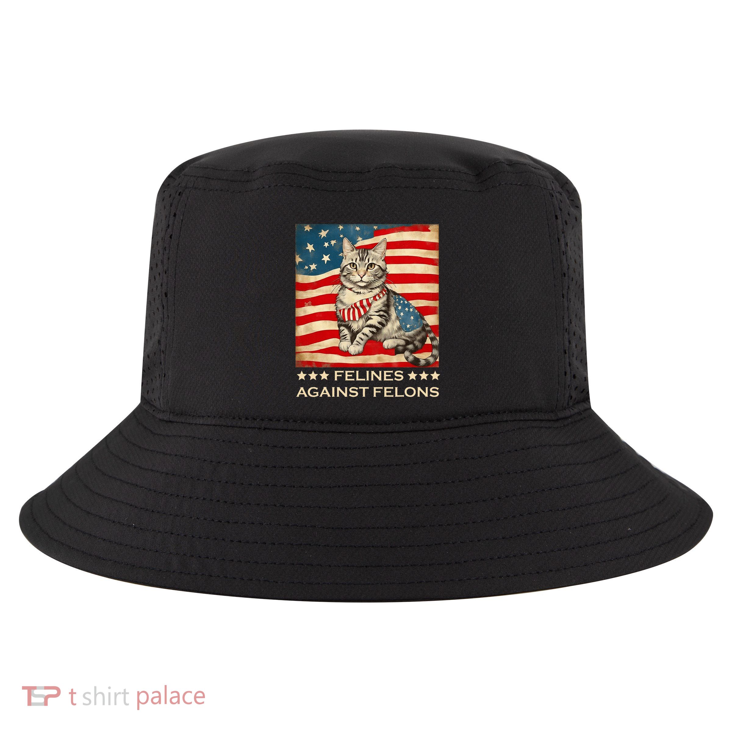 Felines Against Felons Funny Cat Felines Against Felons Cool Comfort Performance Bucket Hat