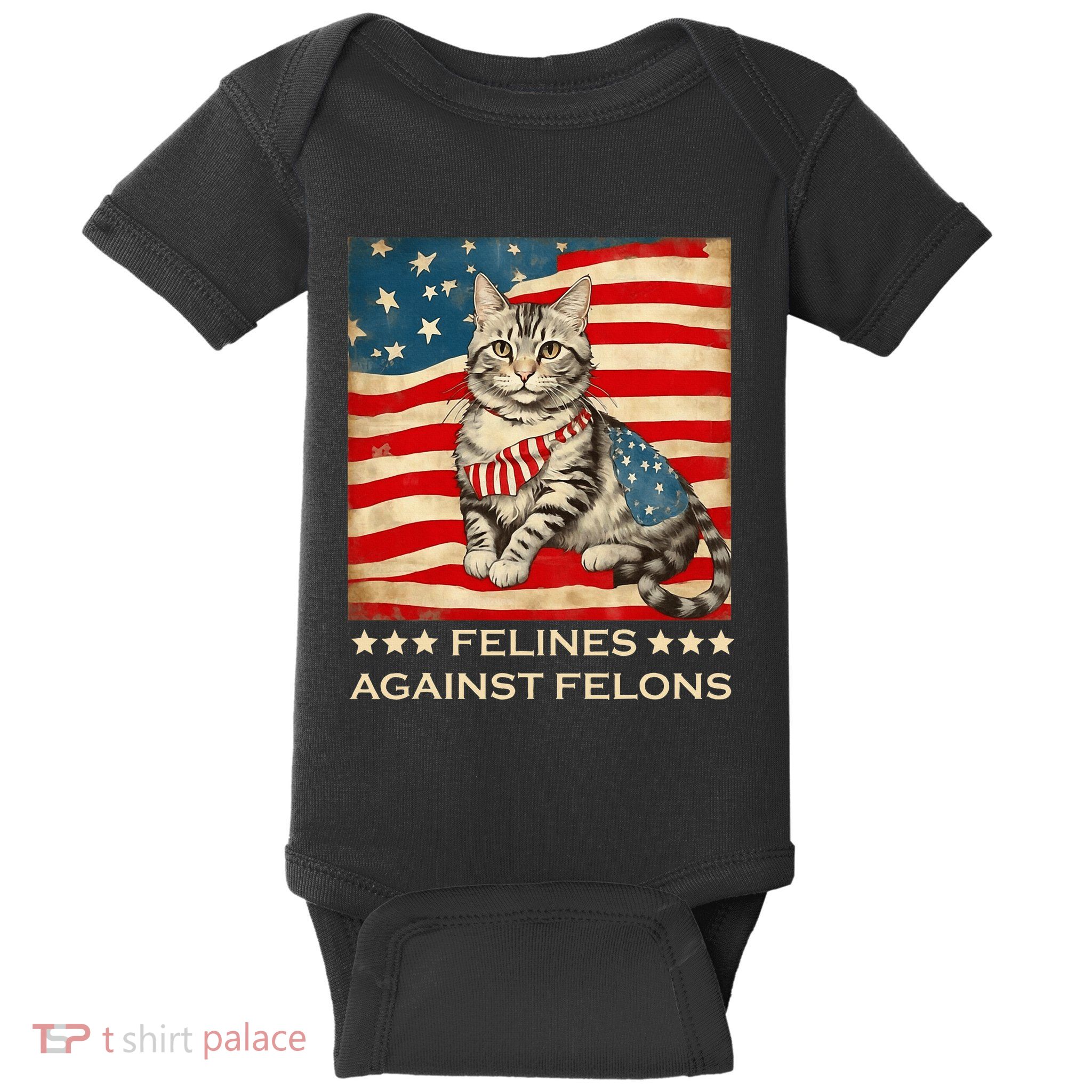 Felines Against Felons Funny Cat Felines Against Felons Baby Bodysuit