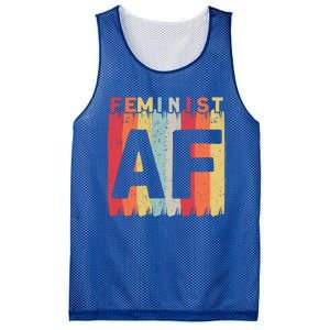 Feminist Af Feminism Cute Gift Mesh Reversible Basketball Jersey Tank