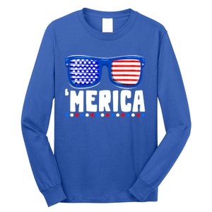 Funny American Flag Fourth 4th Of July Family Funny Gift Long Sleeve Shirt