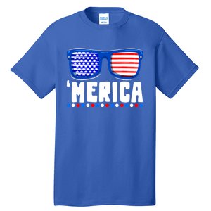 Funny American Flag Fourth 4th Of July Family Funny Gift Tall T-Shirt