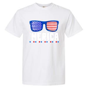 Funny American Flag Fourth 4th Of July Family Funny Gift Garment-Dyed Heavyweight T-Shirt