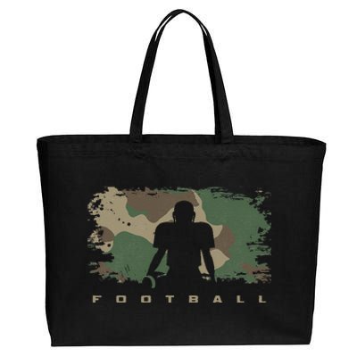 Football Apparel Football Cotton Canvas Jumbo Tote