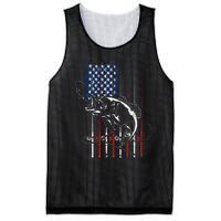 Funny American Flag Fishing Rod Fishing Lover Mesh Reversible Basketball Jersey Tank