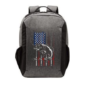 Funny American Flag Fishing Rod Fishing Lover Vector Backpack