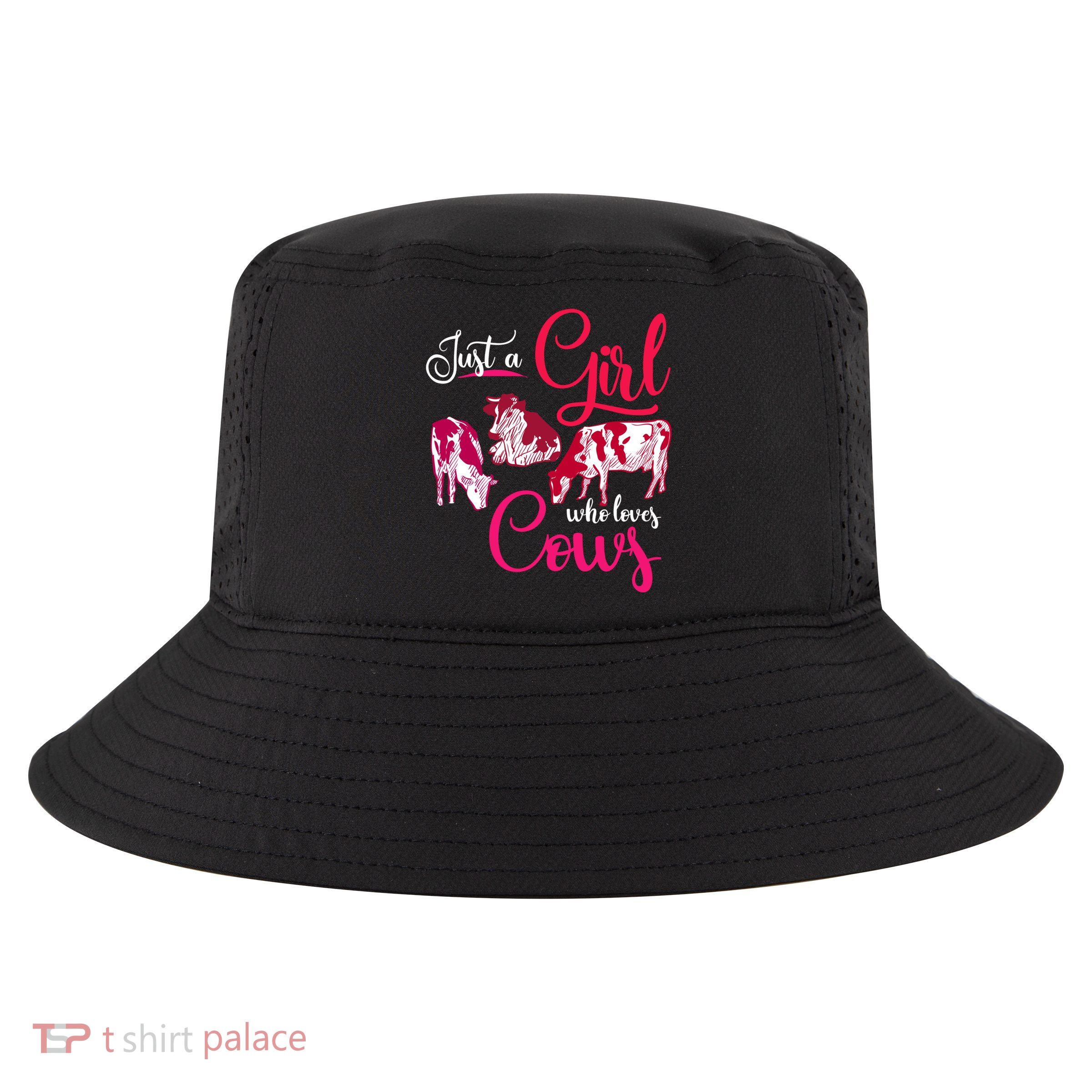 Farm Animal Farmer Girls Gift Just A Girl Who Loves Cow Gift Cool Comfort Performance Bucket Hat