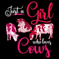 Farm Animal Farmer Girls Gift Just A Girl Who Loves Cow Gift Doggie Tank