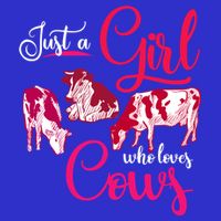 Farm Animal Farmer Girls Gift Just A Girl Who Loves Cow Gift Button