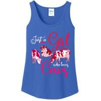 Farm Animal Farmer Girls Gift Just A Girl Who Loves Cow Gift Ladies Essential Tank