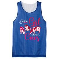 Farm Animal Farmer Girls Gift Just A Girl Who Loves Cow Gift Mesh Reversible Basketball Jersey Tank