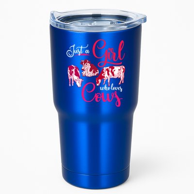 Farm Animal Farmer Girls Gift Just A Girl Who Loves Cow Gift Tumbler