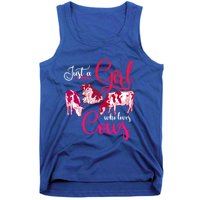 Farm Animal Farmer Girls Gift Just A Girl Who Loves Cow Gift Tank Top