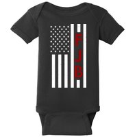 FJB American Flag Baby Bodysuit