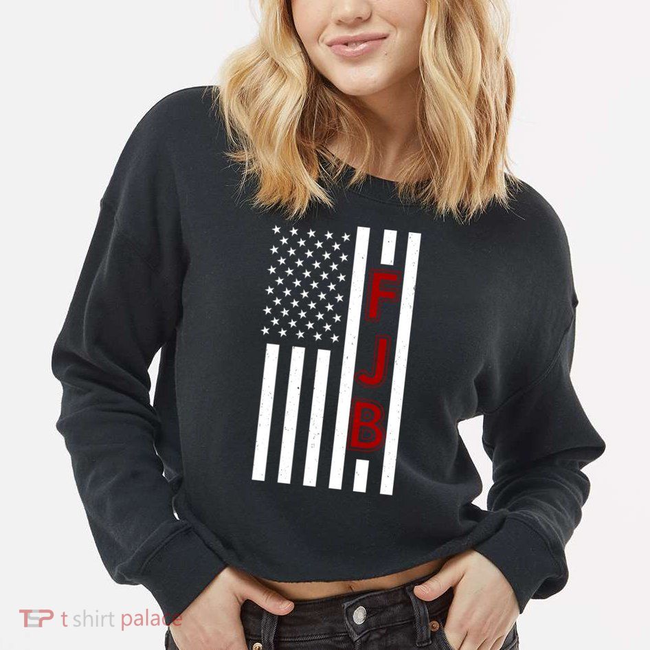 FJB American Flag Cropped Pullover Crew