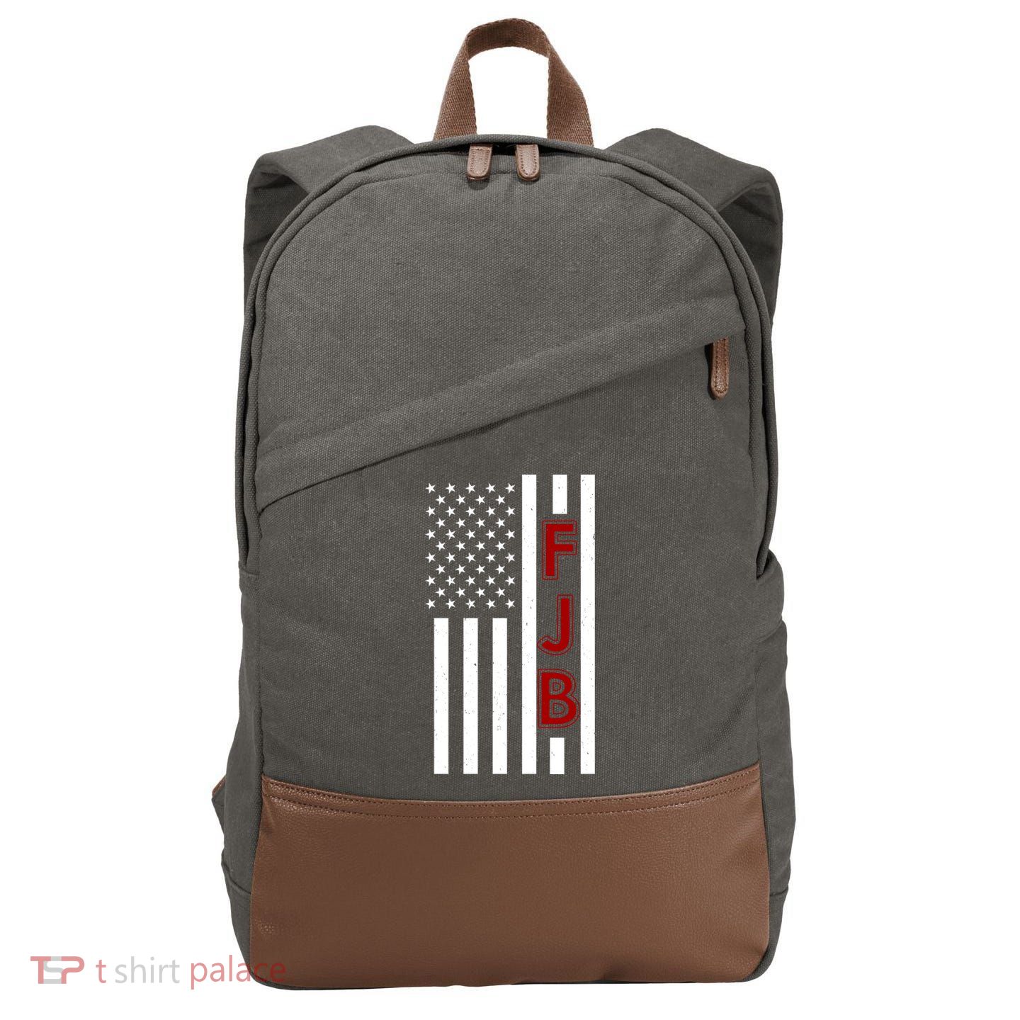 FJB American Flag Cotton Canvas Backpack