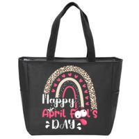 Funny April Fools Day Pranks Rainbow Quote April Fool's Day Zip Tote Bag