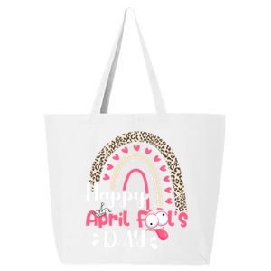 Funny April Fools Day Pranks Rainbow Quote April Fool's Day 25L Jumbo Tote