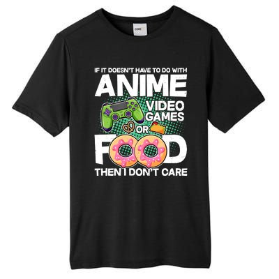 Funny Anime Food And Video Games Tall Fusion ChromaSoft Performance T-Shirt