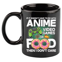 Funny Anime Food And Video Games 11oz C Handle Ceramic Mug