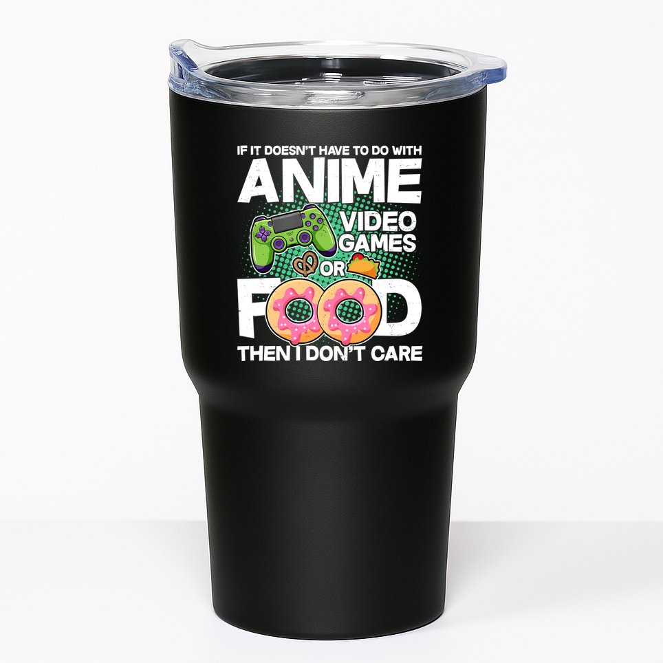 Funny Anime Food And Video Games Tumbler