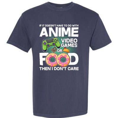 Funny Anime Food And Video Games Garment-Dyed Heavyweight T-Shirt