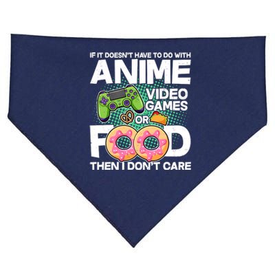 Funny Anime Food And Video Games USA-Made Doggie Bandana