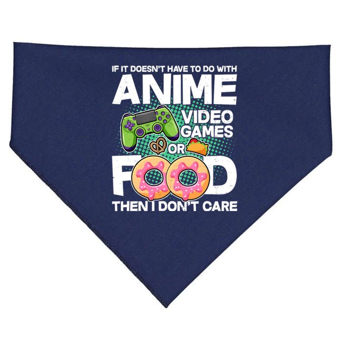 Funny Anime Food And Video Games USA-Made Doggie Bandana